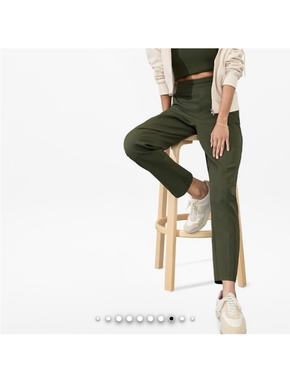 Athleta Endless High-Rise Pants Olive Green 12